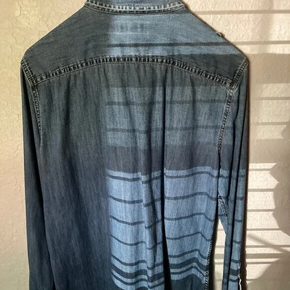 Lauren Ralph Lauren Military Style Jean Shirt (XL) - Picture 2 of 4